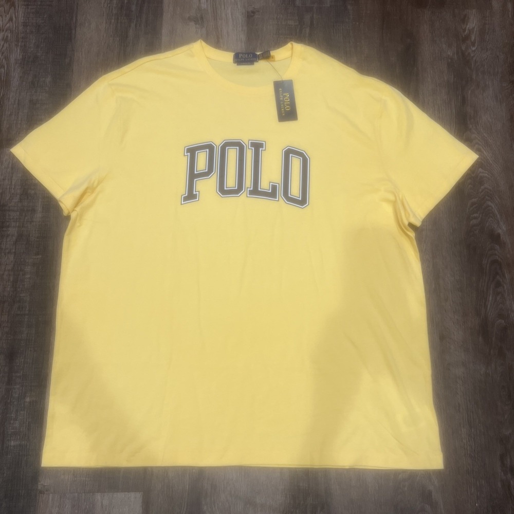 NEW-Men's Polo Ralph Lauren~XXL~Logo CrewNeck Short-Sleeve Tee Shirt Big